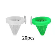20 Pieces Fish Tank Feeding Cup Aquarium Cone Feeder Portable Food Feeder