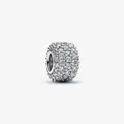 *BRAND NEW* Pandora Moments Sparkling Pavé CZ Triple-Row Spacer Charm 792820C01