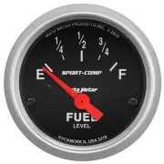Auto Meter Fuel Level Gauge 3319; Sport-Comp Fuel Level 2-1/16" Electrical