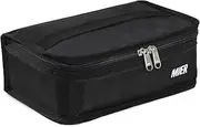 MIER Insulated Lunch Bag Small Lunch Box Bag Women Men Kids Portable Mini Cooler Bag for School Work Travel 5L, Black