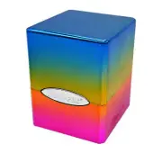 Ultra PRO Rainbow Satin Cube Deck Box Holder Storage 100+ Standard Size Cards
