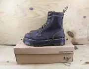Dr Doc Martens Boots Mens 12 Brown Leather Jadon Arc Horse Crazy Combat New