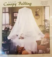 Deluxe Canopy Bedding White Netting New in Package - One Size Fits All