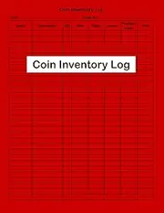 Coin Inventory Log: Coin Log Book for Collectors | 120 Pages | Coin Collection Notebook for Cataloging Your Collections