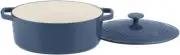 Cuisinart Chef's Classic Enameled Cast Iron Oval Casserole Provencal Blue
