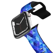 Apple Watch Series 7-9 (41mm) Impact Band Blue geometry pattern