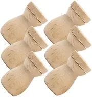 VICASKY 6 pcs Wooden Essential Oil Diffuser Pendant Simple Design Oil Diffuser Pendant for Car Unique DIY Perfume Bottle Accessories Safe and Decorative
