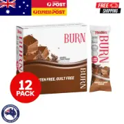 12 x Maxine's Burn Protein Bars Double Choc Fudge Gluten Free 40g -FREE DELIVERY