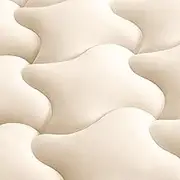 SLEEP ZONE Mattress Pad Queen, Double Bed Mattress Topper for Bedroom, Breathable Mattress Protector, Cooling Mattress Cover with Deep Pocket, Comfortable & Soft (Beige, Queen)