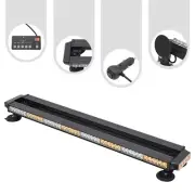 37" 104 LED Amber+White Strobe Light Bar, Emergency Flash Light Bar Warning New