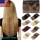16-22inch ONE PIECE Clip in Human Hair Extensions 3/4FULL HEAD Real Remy US J103