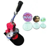 58mm Button Badge Maker Machine Badge Making Kit + 1000 Button Supplies