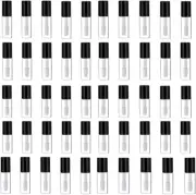 Mydio 50 Pack 1.2ML Clear Mini Lip Gloss Tube Empty Lip Balm Containers with ...