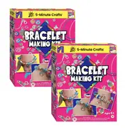 5 Minute Crafts Bracelet Making Kit - 2 Pack - Create Unique Bracelets With A One-Of-A-Kind Design