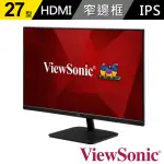 【VIEWSONIC 優派】VA2732-MHD 27型 IPS 75HZ 護眼電腦螢幕(104% SRGB/內建喇叭/4MS)