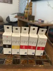 Lot 5 Boxes - Silhouette Mint 5 ml Ink - 3 packs Red - 1 Yellow - 1 Black.