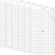 LOYIM 6 Pack Cutting Mat 12 x 24 Inch, Cutting Mats for Craft, Standard, Strong, Adhesive Cut Mat for Craft Sewing Art(White)