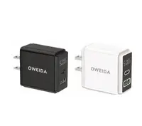 在飛比找松果購物優惠-OWEIDA 20W PD QC 3.0 充電器 快充頭 充