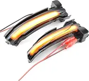 ZUXIM LHD Car Side Wing Rearview Mirror Dynamic Turn Signal Indicator Sequential Light, for Ford, for Focus, 2019 2020 4th Generation Directional Lights