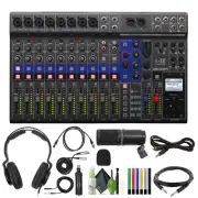 Zoom LiveTrak L-12 Digital Mixer & Multitrack Recorder, for Music, Podcasting,