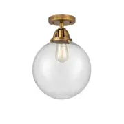 Innovations Beacon 1 Light 10" Semi-Flush, LED, BB/Seed - 288-1C-BB-G204-10-LED