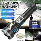 Super Bright XHP360 LED Flashlight Zoom Rechargeable Torch Work Lights with Rope