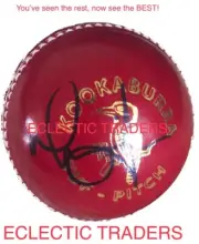 Mitchell Johnson SIGNED Kookaburra Cricket Ball. Australia McGrath Starc Cummins