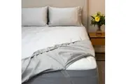 Protect-A-Bed Signature Tencel Tailored Neverslip Sheet Set - Silver - Deep Queen