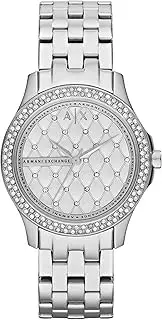 [Armani Exchange] Women's Silver Stainless Steel Lady Hampton Analogue Watch, 36mm
