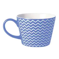 在飛比找momo購物網優惠-【EXCELSA】Enjoy新骨瓷茶杯 浪紋藍415ml(水