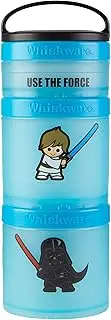 Whiskware Star Wars Snack Containers for Toddlers and Kids, 3 Stackable Snack Cups for School and Travel, Luke and Vader