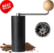 Lightweight Manual Hand Coffee Grinder, Stainless Steel Burr Mill, 20g Capacity