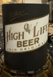 Vintage 1990’s HIGH LIFE Miller FOAM Beer coozie NEW OLD STOCK punk metal Pabst
