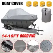 Heavy Duty Marine Grade 14FT - 16 FT Trailerable Jumbo Boat Cover Seamanship