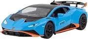 Scale Finished Model Car 1:24 for Lamborghini Huracan STO Die-cast Alloy Miniature Car Model Metal Car Model Collection Ornaments Miniature Replica Car (Size : Blue)