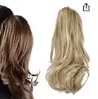 Sofeiyan 13" Ponytail Extension Long Curly Ponytail Clip in Claw Hair Extension