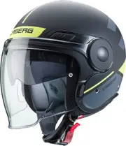 Caberg Uptown Loft Jet Helmet, black-green, Size XS for Men Black Green