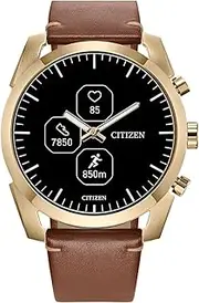 Citizen CZ Smartwatch with YouQ Wellness app Featuring IBM Watson® AI and NASA Research, Black and White Customizable Display, Bluetooth, HR, Activity Tracker, 18-Day Battery Life, iPhone® and