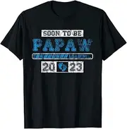 [X.Style] Soon to Be Papaw Est 2023 Loading New Papaw Pregnancy ds1417 T-Shirt Black