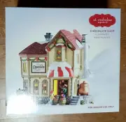 St Nicholas Square Village - CHOCOLATE SHOP - Lighted, Hand Painted - New