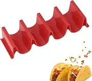 Taco Stand | Waving Shape Large Taco Stand | 4 Compartments Soft Taco Shell Holder, Multi-Use Food Tray for Keeping Shells Upright