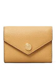 Tory Burch Pebble Leather Small Envelope Wallet