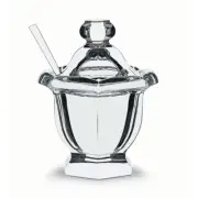 Baccarat Crystal Harcourt Missouri Mustard Jar With Spoon 1837180
