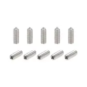 50Pcs M3x10mm Internal Hex Socket Set Grub Screws Cone Point 304 Stainless Steel
