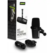 Shure MV7 - Podcast Microphone (Black)