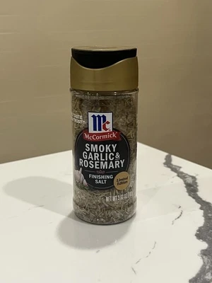 McCormick Finishing Salt Smoky Rosemary & Garlic 3.62oz Full Size SHIPS FAST