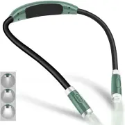 Rechargeable 4 LED Neck Reading Light, Book Lights for Reading in Bed, 3 Bright