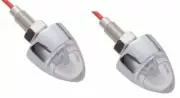 Pro-One 402240 Mini Bullet Marker Light Chrome w/Clear Lens, 1 LED, Pr.