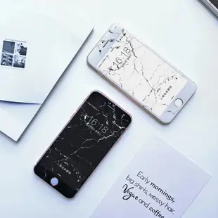 iPhone 6s i7 i8 7plus 8plus 大理石滿版 彩繪保護貼 9H 不碎邊 玻璃貼 鋼化膜 鋼化貼