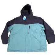Men's 5X - Columbia Blue Whirlibird IV Interchange 3 in 1 Jacket Omni Heat New